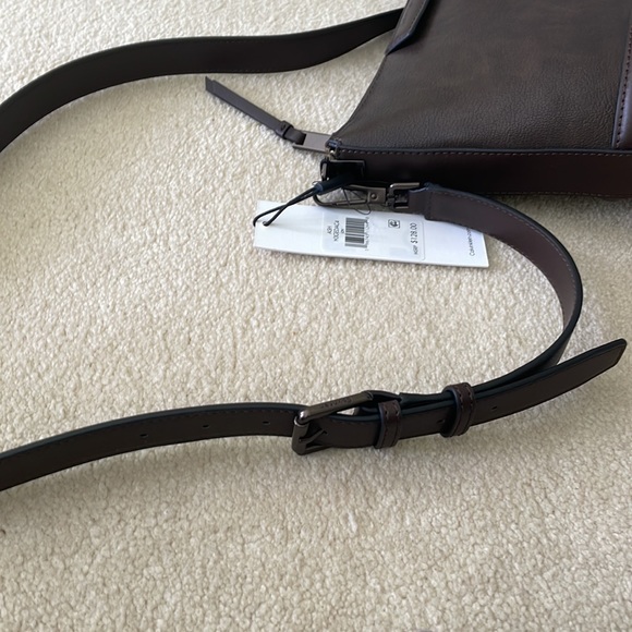 New with Tags Calvin Klein Brown Crossbody Bucket Bag. - Picture 6 of 6